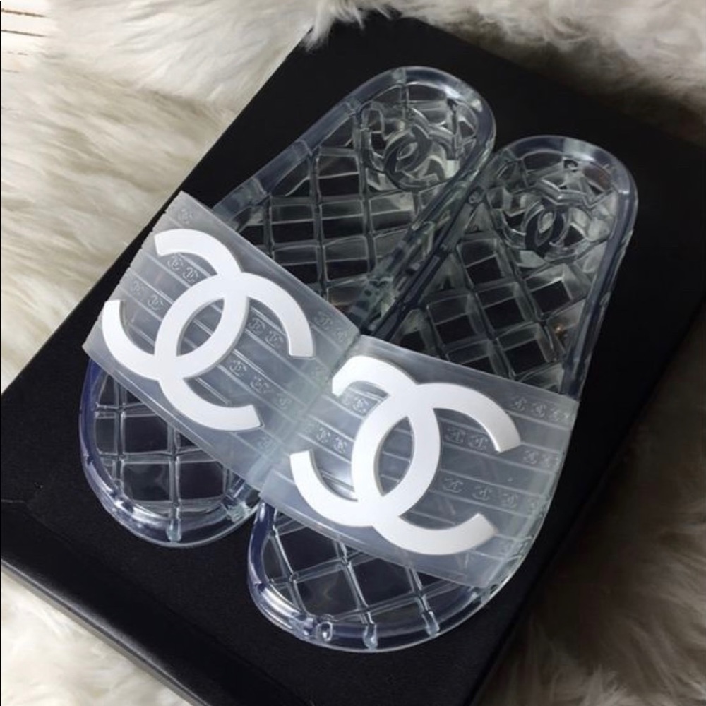 🔥Chanel jelly slides sandals 100% Authentic